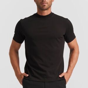Men's Black Crew Neck Short Sleeve Tee